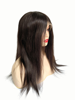 Perruque en cheveux naturels indiens Remy transparents Full HD pour femmes