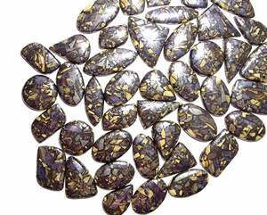 Natural Schalenblende cobre turquesa piedras preciosas sueltas cabujón mezcla forma y tamaño Schalenblende piedras preciosas lote fabricación de joyas - Product Image 6