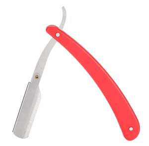 Cuchillas de un solo filo profesionales, soporte para maquinilla de afeitar Manual para hombres, maquinilla de afeitar de barbero de garganta de corte recto de acero inoxidable - Product Image 6