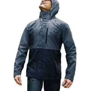 แจ็กเก็ตกันฝนสำหรับผู้ชาย, เสื้อกันหนาวลำลองมาใหม่ระบายอากาศน้ำหนักเบาออกแบบกันน้ำมีซิปปิดนูน - Product Image 6