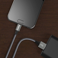 Câble USB-C vers USB-A Rngsnoy 3.1A à charge rapide JSAUX - Rouge