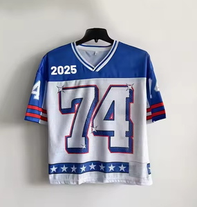 Camiseta de fútbol americano de estilo único OEM, uniforme de fútbol americano de corte perfecto con logotipo y diseño personalizados - Product Image 3