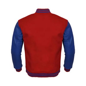 แจ็กเก็ตเบสบอลของผู้ชายเสื้อแจ็กเก็ตเบสบอลปักอักษรสไตล์วินเทจ - Product Image 2