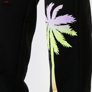 Ensemble sweat-shirt et pantalon de survêtement décontracté en coton 100% extensible dans les quatre sens, imprimé régulier, respirant, taille plus, coupe évasée, uni, pour l'hiver - Product Image 5