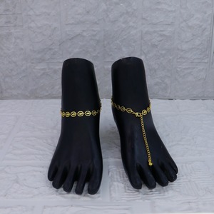 Classic & Trending Design <b>Gold</b> Plated Infinity Design Women Payal <b>Anklet</b> Trendy Fashion Foot Jewellery Bridal & Partywear <b>Anklet</b> - Product Image 3