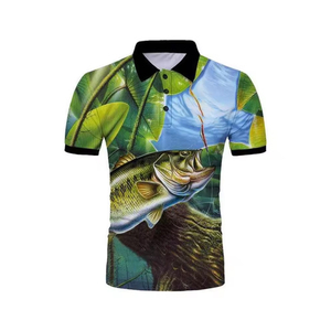 เสื้อยืดตกปลาแขนสั้นโปโลดีไซน์ใหม่ล่าสุดออกแบบโลโก้ได้ตามต้องการ - Product Image 5