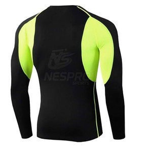 Quick Dry Plus Size Casual Winter Compression Activewear Suit pour hommes-Tissu Spandex/Polyester de haute qualité - Product Image 3
