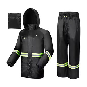Vente chaude PVC Durable Pluie Costume Imperméable Imperméable Uniforme De Pluie Randonnée Léger Polyester Réutilisable Pluie - Product Image 2