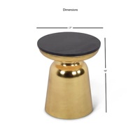 Table d'angle dorée personnalisée au design moderne Table d'appoint décorative pour le café dans la nouvelle maison, le jardin et le bureau