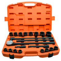Jeu de Douilles Professionnel Complet de 21 Pièces en Acier Personnalisé, Entraînement 3/4'', pour Machines et Kits d'Outils Automobile