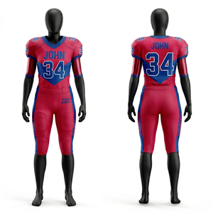 Premium Women American Football Uniform <b>Maroon</b> White Compression Stretch Jersey GSM Athletic Panel Design Custom Logo Heat Press - Product Image 3