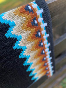 Western Show Horse Saddle Blanket Diseño de Nueva Zelanda Manta de sillín de lana hecha a mano Top Wool Saddle Pad Size - Product Image 2