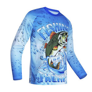 Camisas de Pesca de Manga Larga con Protección Solar y Logotipo Personalizado al por Mayor, MOQ Bajo - Product Image 1