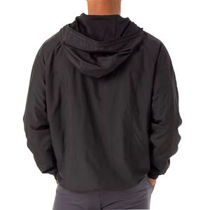 Vente chaude Vêtements de sport Vente en gros directe d'usine Vêtements de sport Faible MOQ Ensemble d'entraînement 2 pièces Veste coupe-vent fine en nylon Anorak - Product Image 5