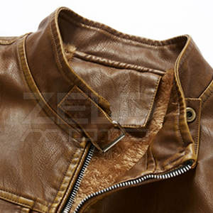 Chaleco de cuero genuino para hombre, Chaleco de cuero de moda para uso en invierno, Chaleco de cuero recién llegado a la venta - Product Image 4