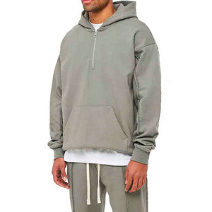 Survêtement technique en molleton thermique respirant à séchage rapide avec fermeture éclair, personnalisable avec logo, de qualité supérieure, pour homme, vente en gros, collection printemps - Product Image 4