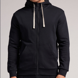 Sweat à capuche zippé en coton pour hommes veste biologique sweats pour hommes à fermeture éclair complète avec capuche veste de sport personnalisée expédition DDP - Product Image 5