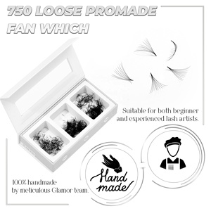 Proveedor vietnamita Promades sueltas 5D venta al por mayor PBT ruso de logotipo coreano personalización extensión de pestañas fabricante natural - Product Image 4