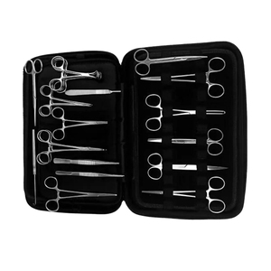 Kit d'instruments de chirurgie de stérilisation pour animaux de compagnie, meilleure qualité, instruments de chirurgie vétérinaire générale, manuel, acier inoxydable allemand - Product Image 1