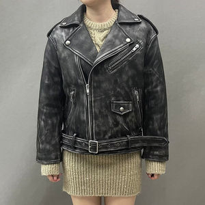 Best Selling Women's <b>Brown</b> genuine Leather Jacket Quality Custom Motorbike Coat Breathable and Windproof Most Popular for Ladies - Product Image 3