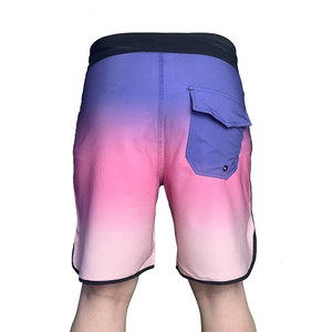 Short de bain de surf à taille élastique et à séchage rapide pour hommes Short de bain à motif solide avec short de plage - Product Image 5