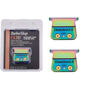 2 lames de rechange en acier au carbone compatibles DLC 2.0 pour tondeuses et coupe-cheveux My Store FX707C2 - Product Image 2