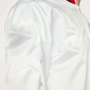 Wholesale Custom Color Men's Bomber Jacket Canvas <b>Stand</b> Collar Front Logo Customized High Quality - Product Image 6
