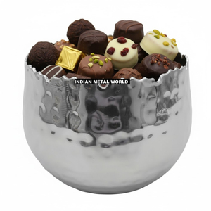 Tazón de Chocolate de Metal Dorado de Calidad Superior, Diseño Elegante, Tazón Decorativo para Servir Dulces y Postres, para Regalos Festivos y Eventos - Product Image 6