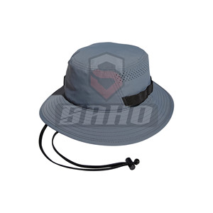 Top 2025 vente sur mesure de haute qualité unisexe coton seau chapeau hommes couleur Pure extérieur seau chapeau - Product Image 3