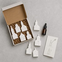 Diffuseur d'arômes en pierre de plâtre fait main, coffret cadeau, aide au sommeil, parfumé, hôtel, spa, décoration intérieure, aromathérapie, souvenir, décoration de chambre