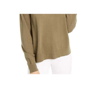 Pull col en V pour enfant Planet Gold Junior, vert, avec logo sur le devant, respirant, en maille douce, appliques décontractées, tailles petites pour l'automne-hiver - Product Image 3