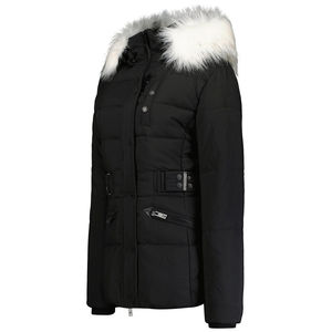 Chaqueta Parka de Invierno con Bolsillos Adicionales y Puños Elásticos para Mujer, Chaqueta Exclusiva con Capucha de Piel y Bolsillos con Cremallera - Product Image 3