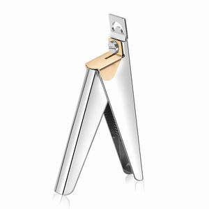 Professionnel en forme de U en acier inoxydable Nail Art Tip Cutter Edge Cutter Clipper pour Extension d'ongles Soins personnels OEM Logo Service - Product Image 1