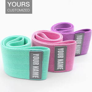 ชุดสายรัดข้อมือผ้าฝ้ายและยาง,สายรัดสะโพกสำหรับฟิตเนส - Product Image 4
