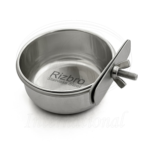 Bol d'alimentation réutilisable pour oiseaux, pince à vaisselle, perroquet, cage suspendue, crochet coop, bols à nourriture et à eau pour instrument vétérinaire, 4 pouces - Product Image 1