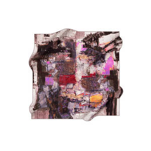Hand-Drawn Designer Silk <b>Square</b> <b>Scarf</b> Digital Print Polyester Spring-Summer - Product Image 1