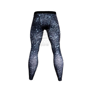 Leggings de fitness respirants taille haute pour hommes Nouveau design personnalisé Pantalon d'entraînement de gym Motif solide - Product Image 2