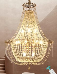 40" <b>Chrome</b> Empire Crystal <b>Chandelier</b> Lighting for Dining Room Living Room Foyer Hallway Bedroom Entryway,LED Dimmable 30 - Product Image 6