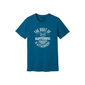 Camiseta informal de algodón 100% con impresión de temas de Buda en 3D, 12 opciones de color, 160-180, colocación de diseño personalizable GSM pesado - Product Image 3