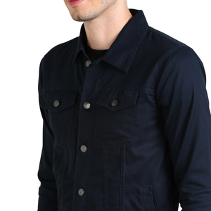 Chaqueta de lona de alta calidad para hombre con múltiples bolsillos de ajuste limpio y estilo de ropa de calle Vintage para moda urbana y looks Casuales - Product Image 4