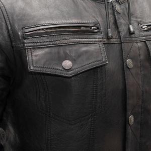 New Coming Cow Leather <b>Jacket</b> Men Motorbike Leather <b>Jackets</b> Genuine Leather <b>Jacket</b> Men - Product Image 3