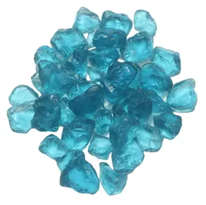 伦敦蓝色黄玉水晶原料粗糙松散水晶愈合蓝色宝石真正未切割钻石批发供应商