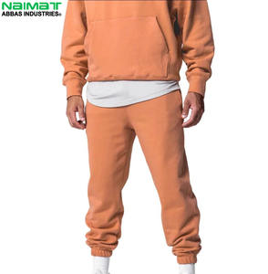 Venta al por mayor 100% algodón Jogger Set chándal tamaño personalizado impreso transpirable térmico Fitness pantalones de chándal para el invierno Casual - Product Image 6