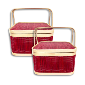 Produit de vente chaud Paniers cadeaux décoratifs et fonctionnels en bambou pour un usage domestique de haute qualité - Product Image 1