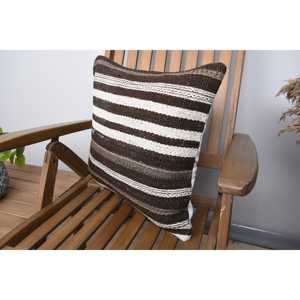 พรมขนแกะ kilim สีเบจลายละเอียดขนาด18X18นิ้วหมอนแบบวินเทจเทคนิคทอ - Product Image 3