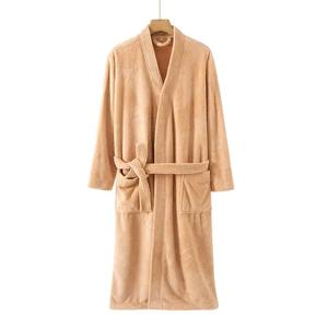 เสื้อคลุมอาบน้ำโรงแรมแบบหนาชุดนอนดูดซับน้ำแห้งเร็วสำหรับทุกฤดูขายส่งสำหรับผู้ชายและผู้หญิง - Product Image 3