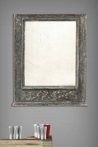 Miroir de salon carré en bois brut moderne + verre, fait à la main, cadeau de mariage décoratif, 24 pouces par Antique CO - Product Image 2