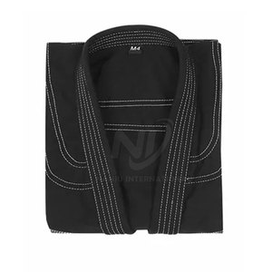 Peso ligero Color sólido transpirable Kimono De Jiu Jitsu BJJ GI uniforme OEM servicio 100% algodón hecho BJJ GI uniforme - Product Image 5