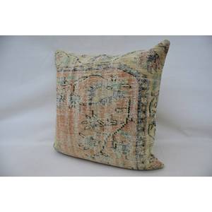 32x32 Pouces Beige Laine Kantha Patchwork Oreiller De Luxe Brodé Vintage Impression Coussin En Soie pour La Décoration Intérieure Tissé Sol Carré - Product Image 4