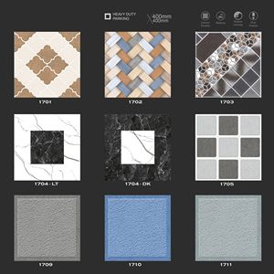 Baldosas de Cerámica Rústicas de 400x400 para Pisos Exteriores, para Uso en Escuelas, Centros Comerciales y Apartamentos - Product Image 2